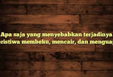 Apa saja yang menyebabkan terjadinya peristiwa membeku, mencair, dan menguap?