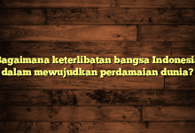 Bagaimana keterlibatan bangsa Indonesia dalam mewujudkan perdamaian dunia?