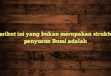 Berikut ini yang bukan merupakan struktur penyusun Bumi adalah