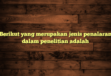Berikut yang merupakan jenis penalaran dalam penelitian adalah