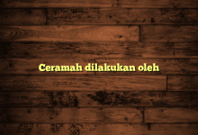 Ceramah dilakukan oleh