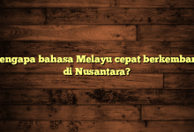 Mengapa bahasa Melayu cepat berkembang di Nusantara?