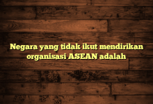 Negara yang tidak ikut mendirikan organisasi ASEAN adalah