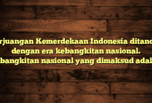 Perjuangan Kemerdekaan Indonesia ditandai dengan era kebangkitan nasional. Kebangkitan nasional yang dimaksud adalah