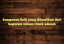 komponen fisik yang dihasilkan dari kegiatan senam ritmik adalah