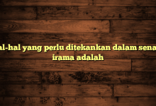 Hal-hal yang perlu ditekankan dalam senam irama adalah