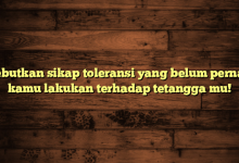 Sebutkan sikap toleransi yang belum pernah kamu lakukan terhadap tetangga mu!